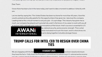Trump calls for intel CEO to resign over China ties