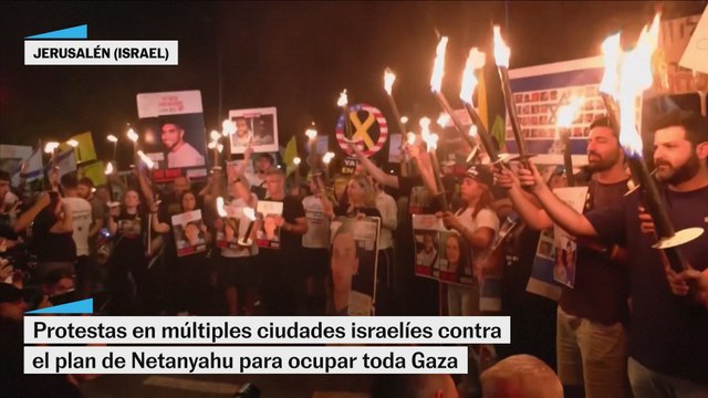 Israelíes y palestinos se oponen a la ocupación de Ciudad de Gaza