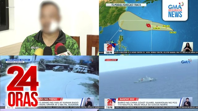 24 Oras: (Part 2) Barbero, sinaksak ng customer na 'di umano nagustuhan ang gupit; dalawang bagyo, mino-monitor ng PAGASA; PCG Spox Tarriela: First time na nakakita tayo ng CCG vessel na tumawid sa Batanes, atbp.