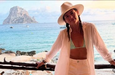 Danica Patrick stuns in blue bikini on Ibiza holiday