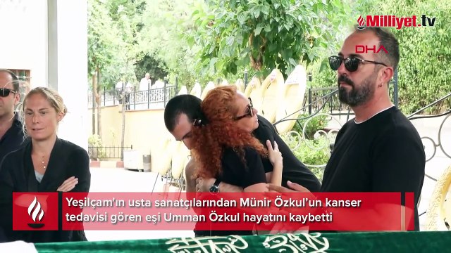 Münir Özkul'un eşi Umman Özkul son yolculuğuna uğurlandı