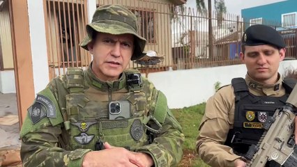 “Essa arma está até um pouco calejada, provavelmente para uso em confronto com as forças policiais", relata comandante do BPFron