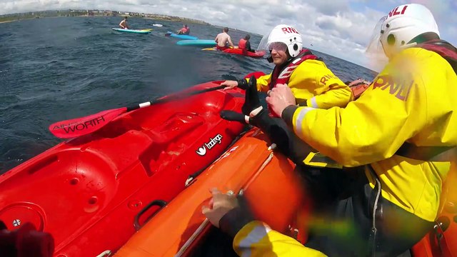 32 kayakers on school trip rescued after being swept out to sea