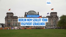 Németország bizonytalan ideig nem ad el Izraelnek Gázában bevethető fegyvert