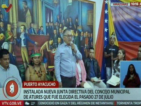 Amazonas | Instalada nueva junta directiva del concejo municipal de Atures