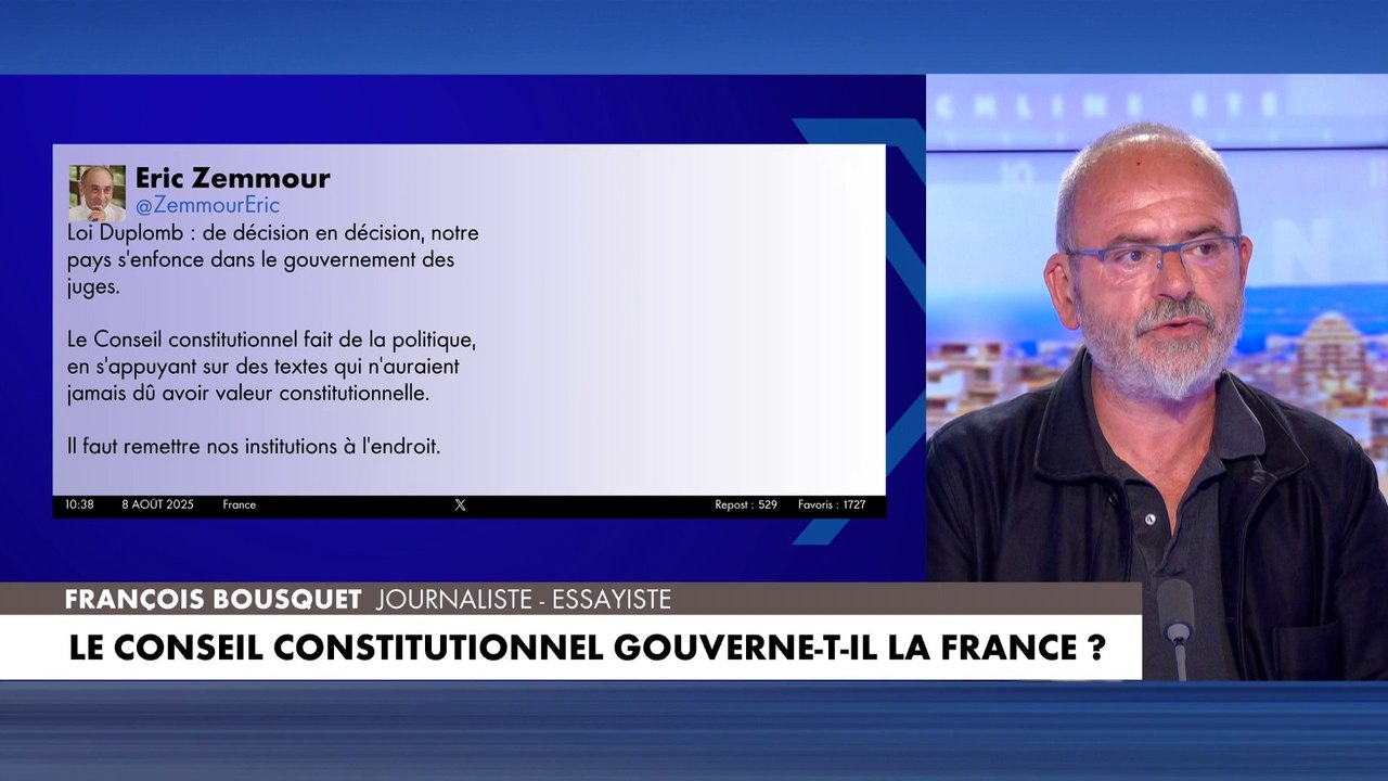François Bousquet sur les interférences entre le pouvoir exécutif et judiciaire