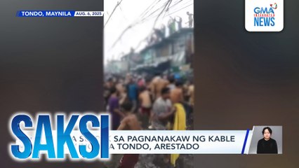6 na suspek sa pagnanakaw ng kable sa sunog sa tondo, arestado | Saksi