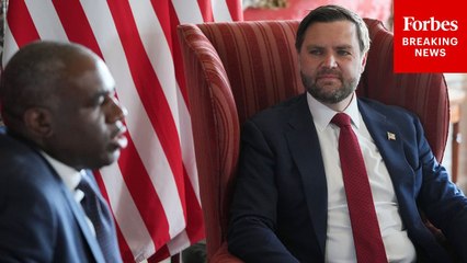 JD Vance Asked For Response To UK's Decision To Recognize Palestinian State Right In Front Of UK FM