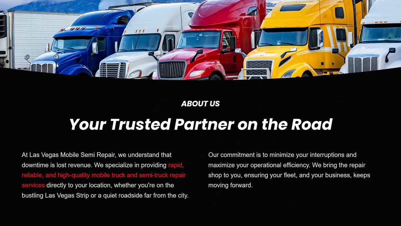Las Vegas Mobile Semi Repair | Truck repair shop