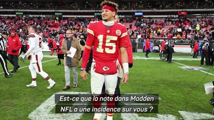 Chiefs - Mahomes : “J'aimerais avoir une meilleure note sur Madden NFL !”