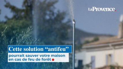 Un kit pour protéger les maisons des incendies grâce à un système de brumisation