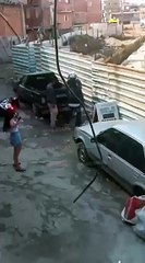 Policía militar recibió un disparo mientras que forcejeaba con un sospechoso durante un operativo al sur de São Paulo