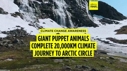 Giant Puppet Animals Complete 20,000km Climate Journey to Arctic Circle