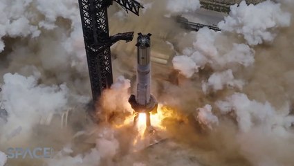Watch SpaceX Starship Super Heavy Booster Fired Up In Preparation For Flight 10