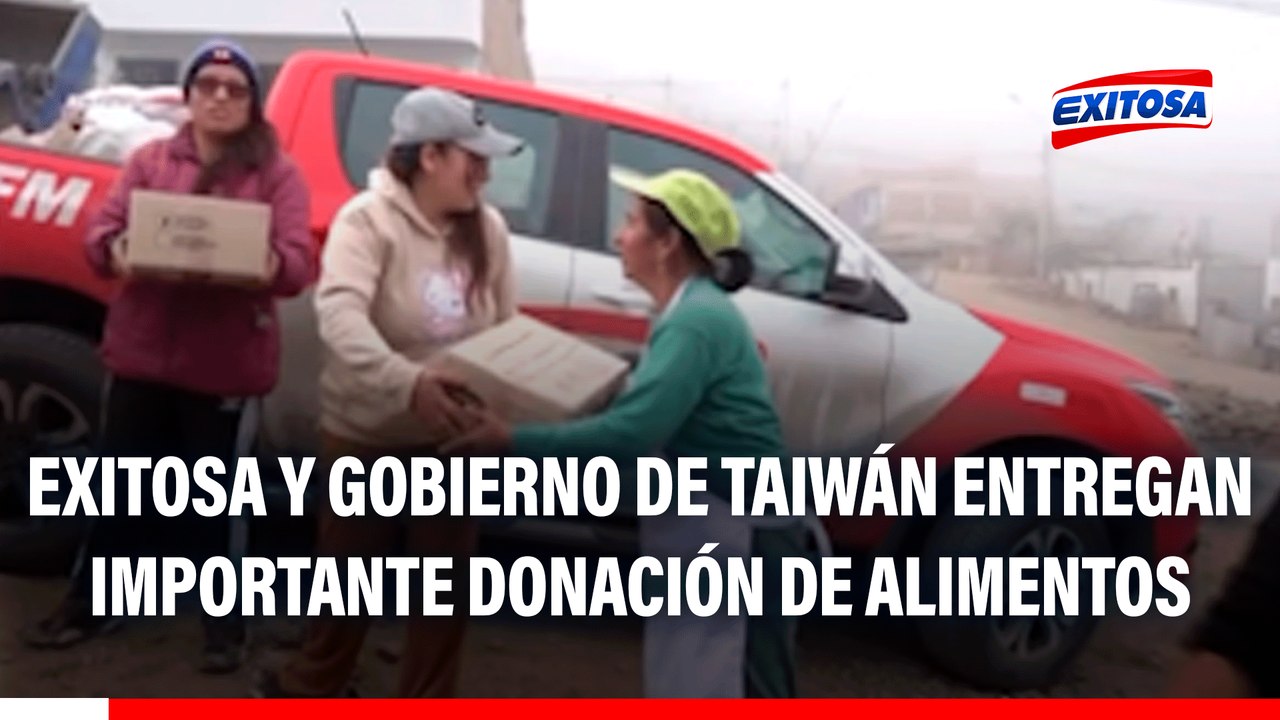 Exitosa y Gobierno de Taiwán entregan importante donación de alimentos a olla común en Jicamarca