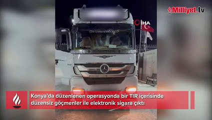 TIR'dan çıkanlara polis bile şaşırdı! Kıskıvrak yakalandılar