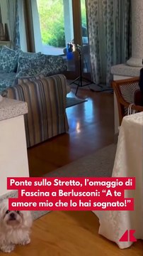 Ponte sullo Stretto, l'omaggio di Fascina a Berlusconi: A te amore mio che lo hai sognato