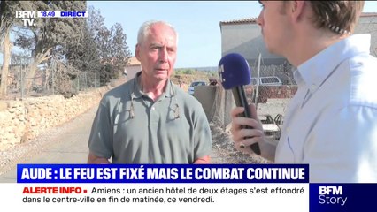 Feu fixé dans l'Aude: "Les surfaces brûlées représentent 70% de la commune", annonce Xavier de Volontat, maire de Saint-Laurent-de-la-Cabrerisse