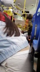 Segundos de terror fueron grabados por pasajera