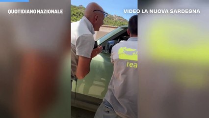 Belen come non l’avete mai vista, lite e parolacce al benzinaio