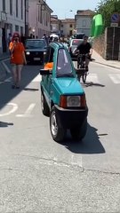 An Italian mechanic named Andrea Marazzi built the world_s narrowest car using parts from a 1993 Fia