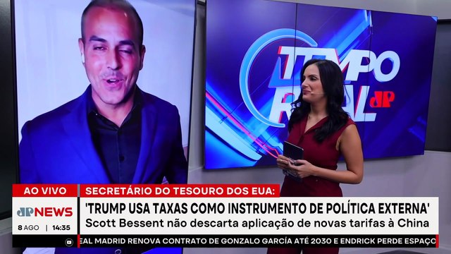 “Trump usa tarifas como ferramenta política”, diz secretário dos EUA |TEMPO REAL