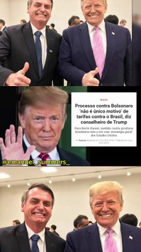 Donald Trump não aceita caça as bruxas contra Bolsonaro. Tarifaço de Trump contra o Brasil CULPA DO LULA OU DE BOLSONARO . Donald Trump impos tarifa de 50% sobre o Brasil que irá entrar em vigor já em 01 de agosto de 2025. O desgoverno lula culpa Bolso