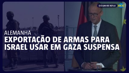 Alemanha suspende exportação de armas para Israel para uso em Gaza