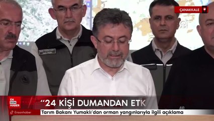 Tarım Bakanı Yumaklı'dan orman yangınlarıyla ilgili açıklama