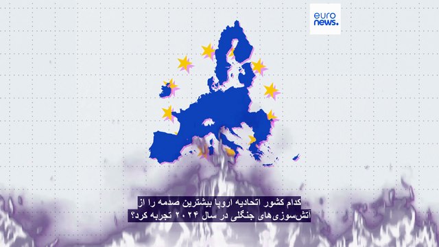 کدام کشور اتحادیه اروپا بیشترین صدمه را از آتش‌سوزی‌های جنگلی در سال ۲۰۲۴ تجربه کرد؟