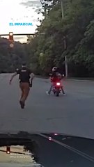 Se quiso dar a la fuga… y se acabó la gasolina