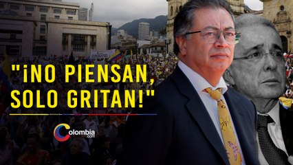 Petro estalla contra marcha uribista: “No hay pensamiento, solo instintos y violencia”