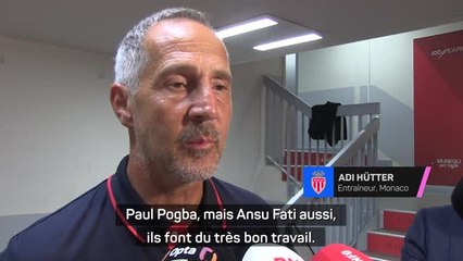 Monaco - Hütter : "Difficile de donner un pronostic pour Pogba mais il faut au moins 1 mois encore”