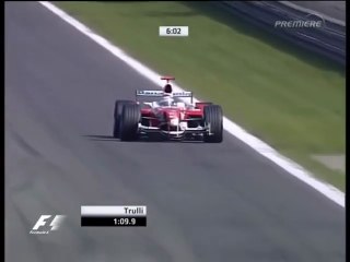 F1 – Jarno Trulli (Toyota V10) lap in practice – Italy 2005