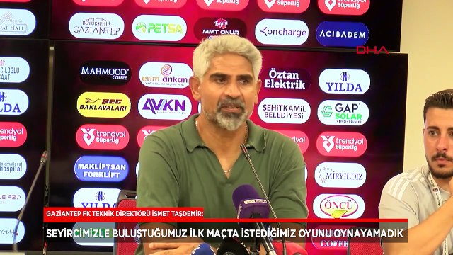 Gaziantep FK'da İsmet Taşdemir: İstediğimiz oyunu oynayamadık