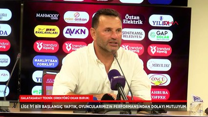 Galatasaray'da Okan Buruk: Oyuncularımızın performansından memnunum