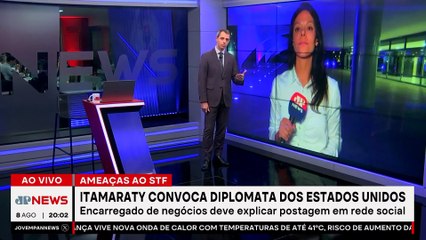Itamaraty convoca diplomata dos EUA após embaixada ameaçar STF