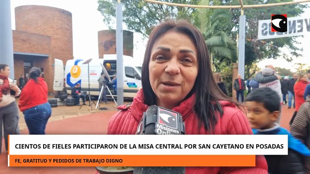 Cientos de fieles participaron de la misa central por San Cayetano en Posadas