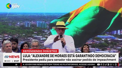 Lula defende Moraes e critica pedido de impeachment no Congresso