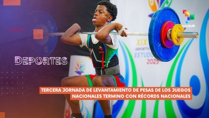 Juegos Nacionales Estudiantiles en Venezuela:  La tercera jornada de levantamiento de pesas concluyò con records nacionales DEPORTES TE LO CUENTO 08-08-2025
