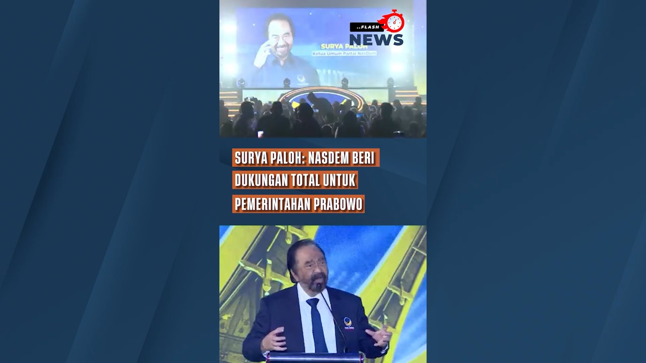Surya Paloh NasDem Beri Dukungan Total untuk Pemerintahan Prabowo