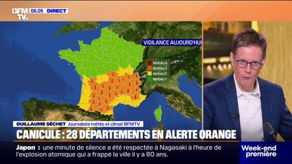 Canicule: 28 départements placés en vigilance orange ce samedi