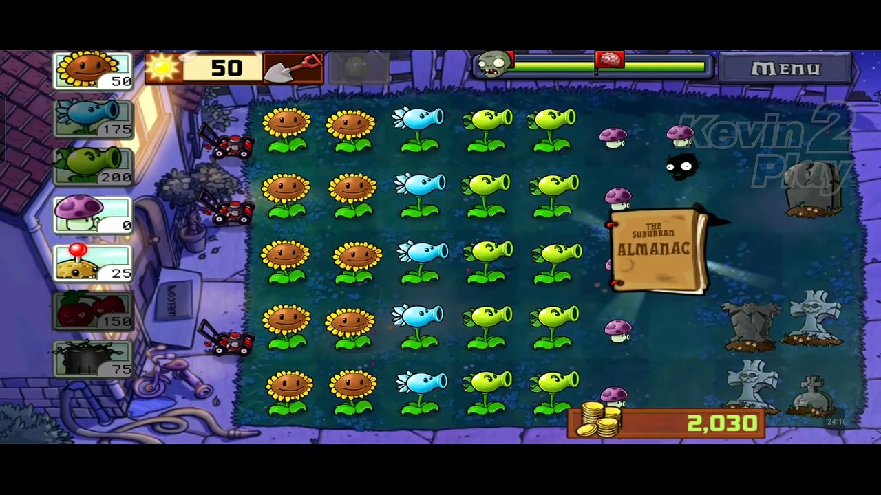 Plants vs Zombies | Adventure - Night #plantsvszombies #pvz #gameplayvideo #kevin2play