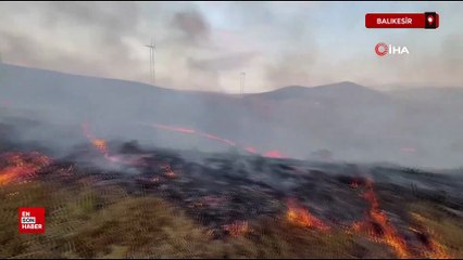 Paşalimanı Adası'nda yangın rüzgarın etkisi ile yayıldı
