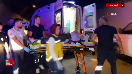 Kocaeli'de TEM Otoyolu'nda 7 araç kazaya karıştı