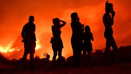 Yunanistan’da orman yangını: Yerleşim alanları tahliye edildi