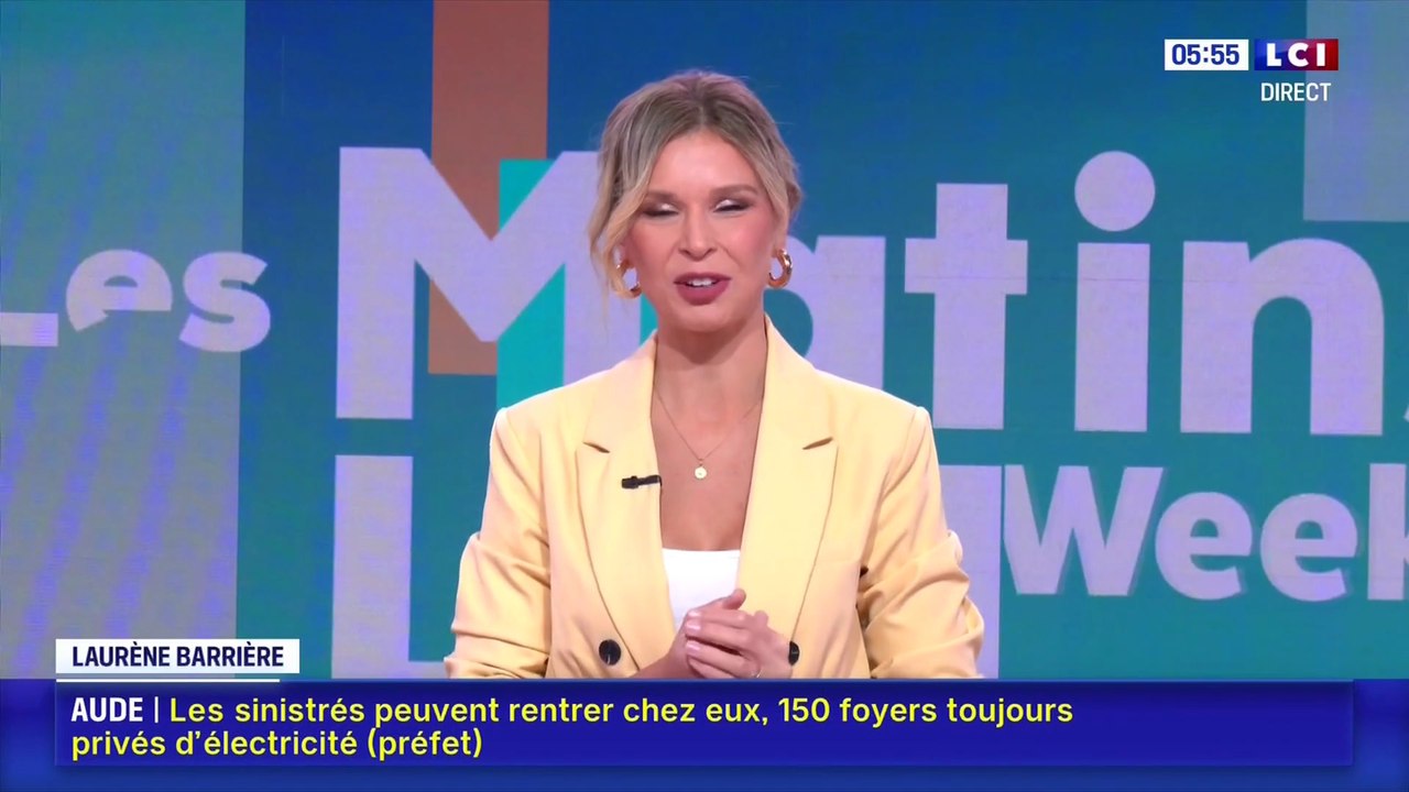 Laurène Barrière – LCI – 9 août 2025 : Poutine & Trump en Alaska, amour des voitures et météo chaude