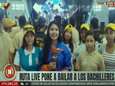 Apure | Jóvenes del municipio Biruaca disfrutan de la Ruta Live Bachiller 2025