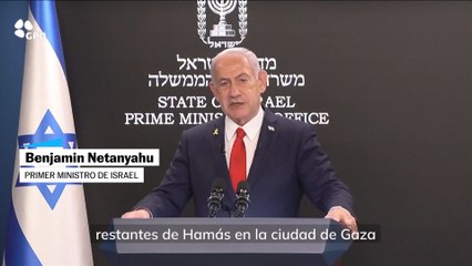Netanyahu justifica su plan de ocupar Ciudad de Gaza como la manera más rápida de terminar la guerra