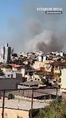 Incêndio na Região Leste de Belo Horizonte